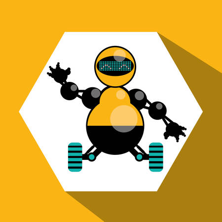 Robot concept and technology design, vector illustration 10 eps graphic.のイラスト素材