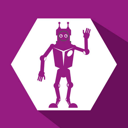 Robot concept and technology design, vector illustration 10 eps graphic.のイラスト素材