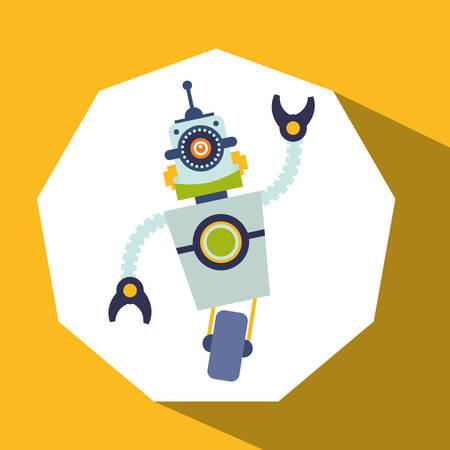 Robot concept and technology design, vector illustration 10 eps graphic.のイラスト素材