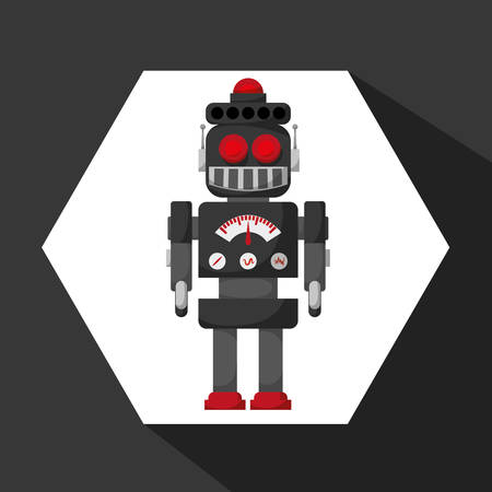 Robot concept and technology design, vector illustration 10 eps graphic.のイラスト素材