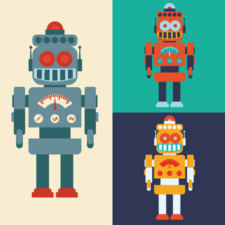 Robot concept and technology design, vector illustration 10 eps graphic.のイラスト素材