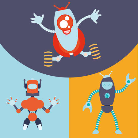 Robot concept and technology design, vector illustration 10 eps graphic.のイラスト素材
