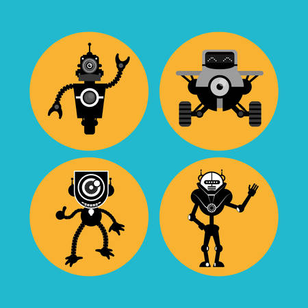 Robot concept and technology design, vector illustration 10 eps graphic.のイラスト素材