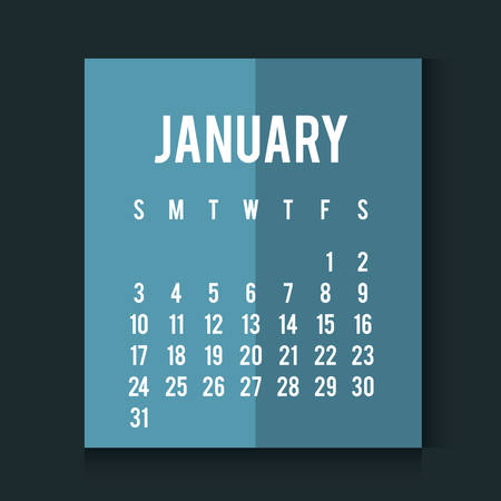 New year calendar schedule graphic design, vector illustration eps 10のイラスト素材