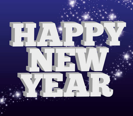 Happy new year graphic design, vector illustration eps10のイラスト素材