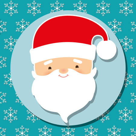 Merry christmas colorful icon graphic design, vector illustrationのイラスト素材