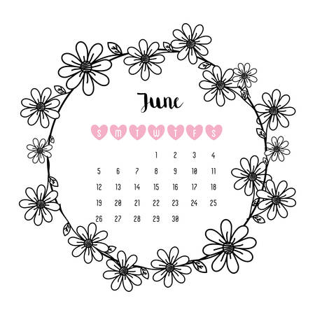 Happy new year floral graphic design, vector illustration eps10のイラスト素材