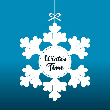Winte time and snow graphic design, vector illustration eps10のイラスト素材
