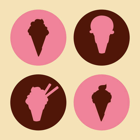 Dessert concept with  design, vector illustration のイラスト素材