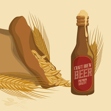 Beer concept with icons design, vector illustration  のイラスト素材