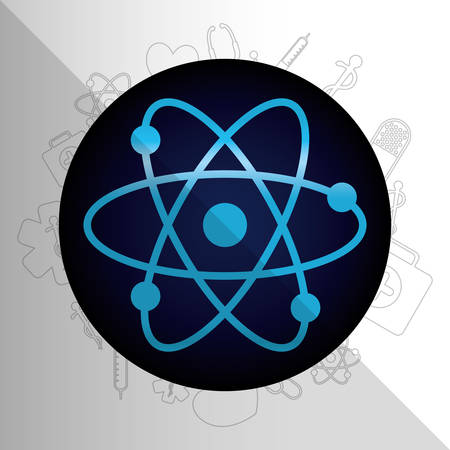 Medical healthcare round icon graphic design, vector illustrationのイラスト素材