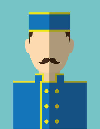 Hotel bedroom and services graphic design, vector illustration   のイラスト素材