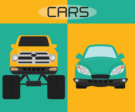 Transportation concept with cars design, vector illustration 10 eps graphic.のイラスト素材