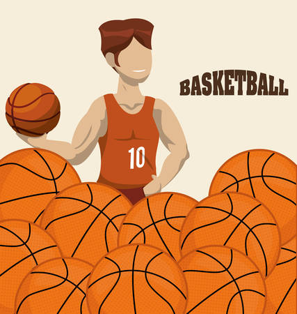 Basketball concept with championship icons design, vector illustration 10 eps graphic.のイラスト素材