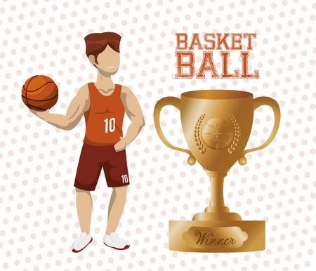 Basketball concept with championship icons design, vector illustration 10 eps graphic.のイラスト素材
