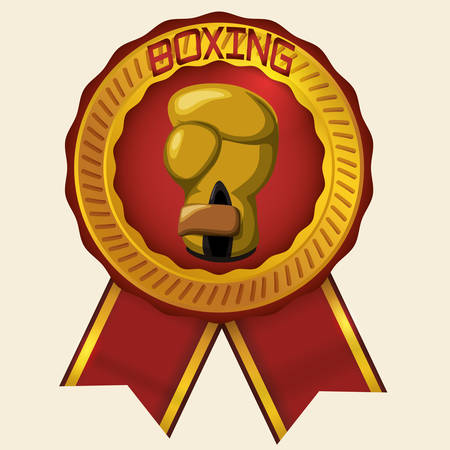 Boxing concept with championship icons design, vector illustration 10 eps graphic.のイラスト素材