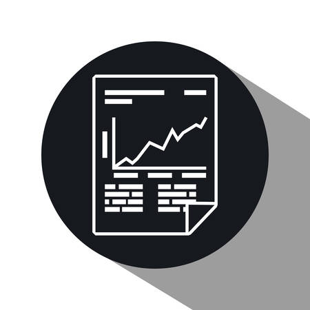 document concept over circle design, vector illustration 10 eps graphic.のイラスト素材