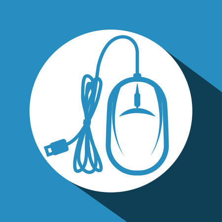 Mouse concept with technology icons design, vector illustration 10 eps graphic.のイラスト素材