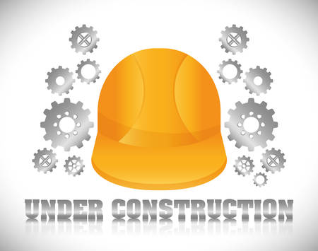 Under construction barrier design, vector illustration  のイラスト素材