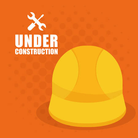 Under construction barrier design, vector illustration  のイラスト素材