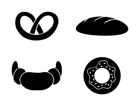 Bakery shop advert graphic design, vector illustrationのイラスト素材