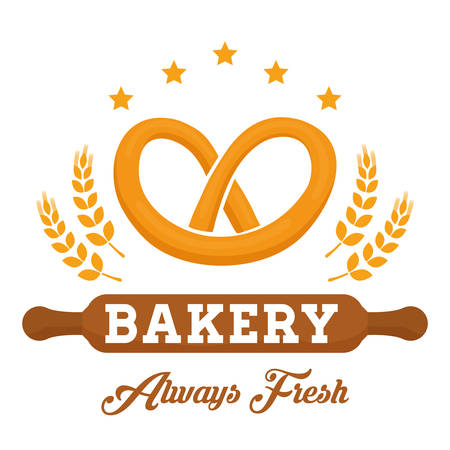 Bakery shop advert graphic design, vector illustration のイラスト素材
