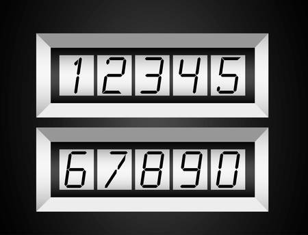 Codes and digits icons graphic design, vector illustration のイラスト素材