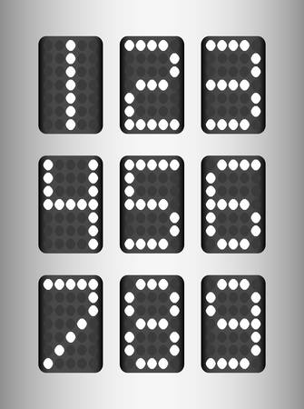 Codes and digits icons graphic design, vector illustration  のイラスト素材