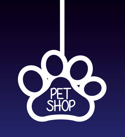 Animals pet shop graphic design, vector illustration  のイラスト素材