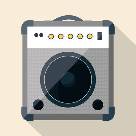 Music technology equipment graphic design, vector illustration のイラスト素材