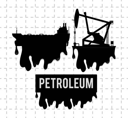Petroleum concept with price icons design, vector illustration 10 eps graphic.のイラスト素材