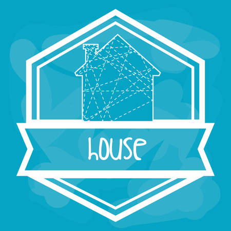 real estate concept with house design, vector illustration 10 eps graphic.のイラスト素材