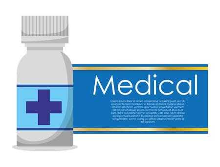 Medical concept with healthy lifestyle icons  design, vector illustration 10 eps graphic.のイラスト素材