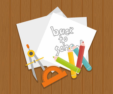 back to school concept with education icons  designのイラスト素材