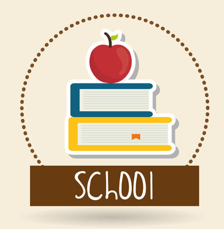 back to school concept with education icons  designのイラスト素材