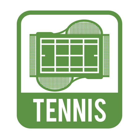 Tennis concept with sport icons designのイラスト素材