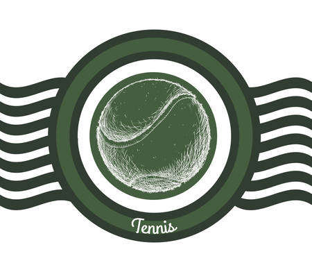 Tennis concept with sport icons designのイラスト素材