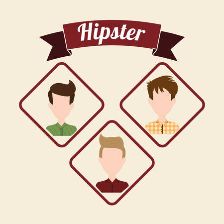 Hipster style concept with fashion icons designのイラスト素材