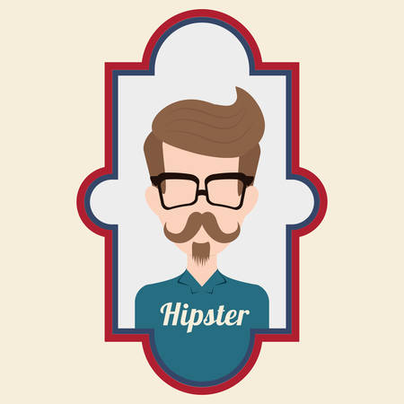 Hipster style concept with fashion icons designのイラスト素材