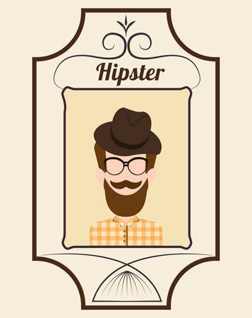 Hipster style concept with fashion icons designのイラスト素材