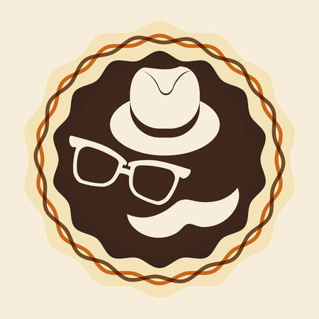 Hipster style concept with fashion icons designのイラスト素材