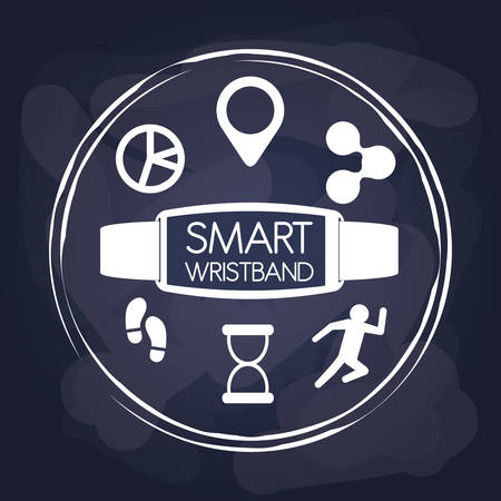 Wearable technology concept with gadget designのイラスト素材