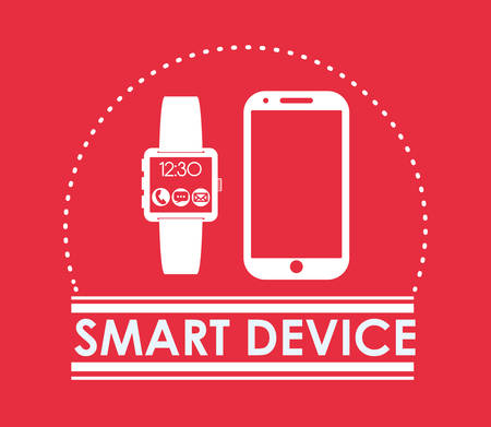 Wearable technology concept with gadget designのイラスト素材