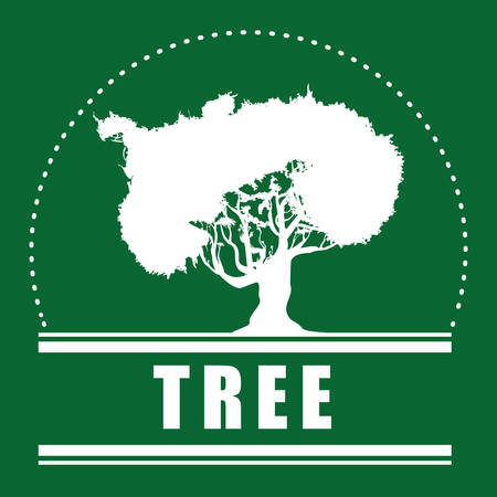 Tree concept with eco icons design, vector illustration 10 eps graphic.のイラスト素材