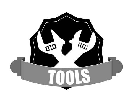 Under construction concept  with tools icons design, vector illustration 10 eps graphic.のイラスト素材