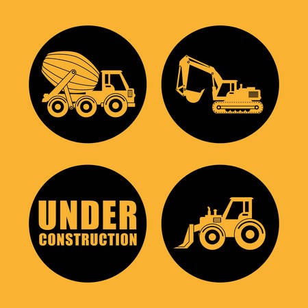 Under construction concept  with tools icons design, vector illustration 10 eps graphic.のイラスト素材