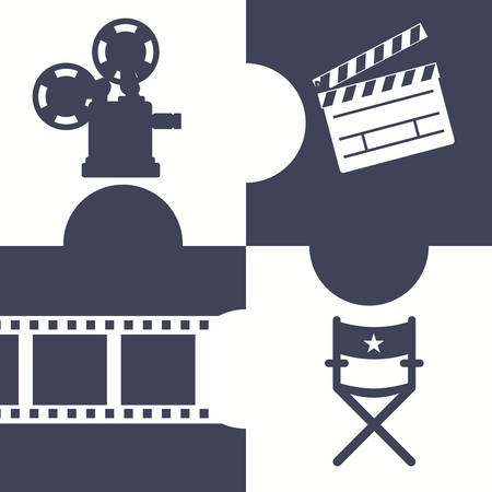 Cinema  concept  with movie icons design, vector illustration 10 eps graphic.のイラスト素材