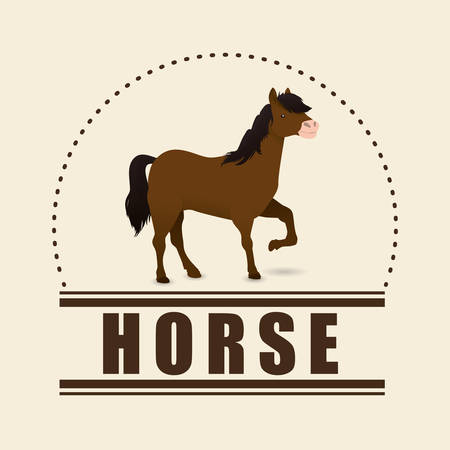 Farm concept  with horse icons design, vector illustration 10 eps graphic.のイラスト素材