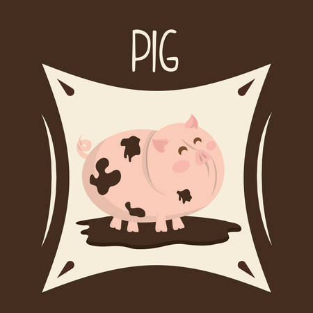 Farm concept  with animal icons design, vector illustration 10 eps graphic.のイラスト素材