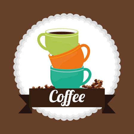 Coffee shop concept with icons design, vector illustration   graphic.のイラスト素材